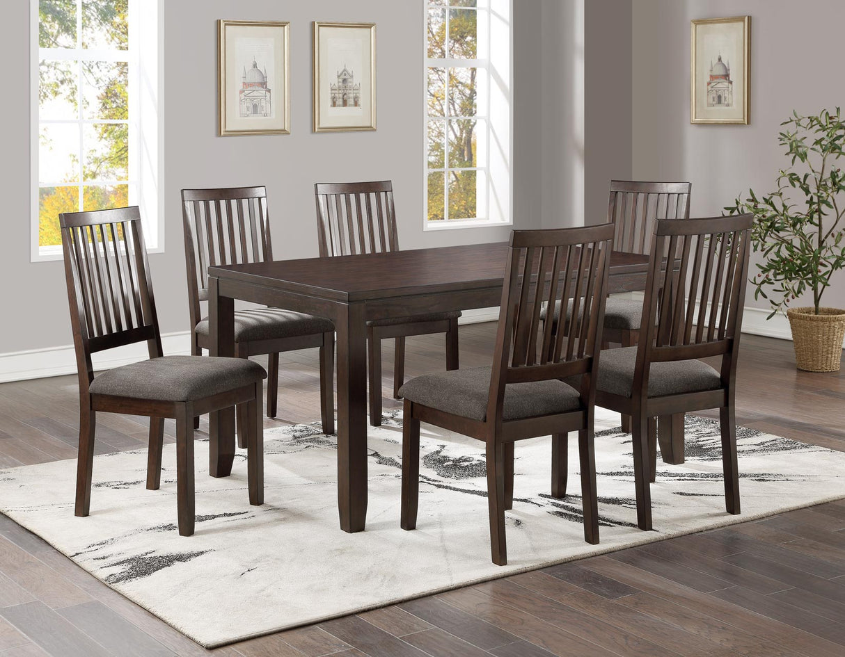Yorktown Espresso 7-Piece Dining Room Set from Steve Silver - Luna Furniture