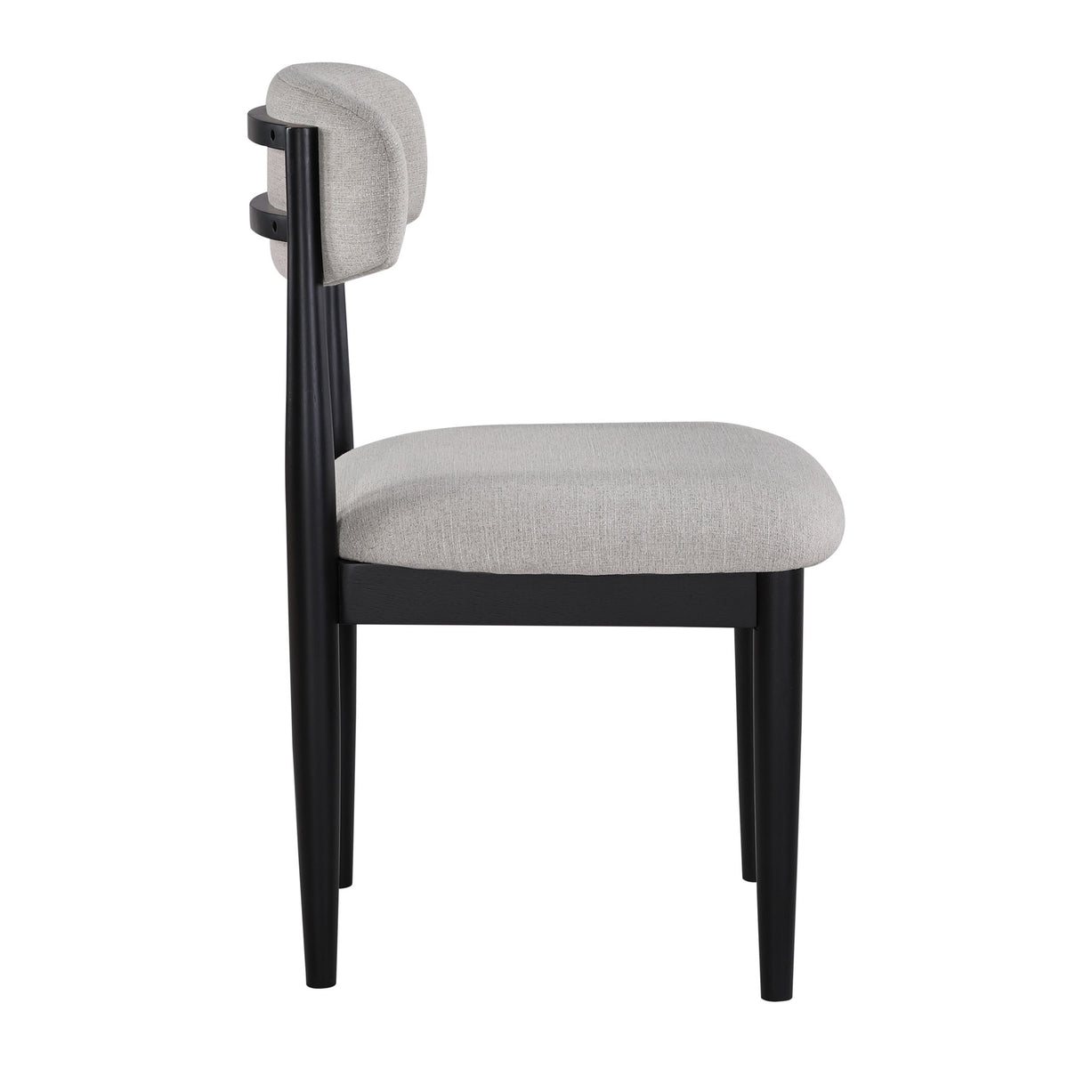 Magnolia Black/Gray Upholstered Side Chair, Black, Set of 2 from Steve Silver - Luna Furniture