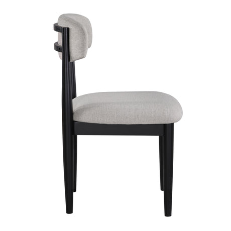 Magnolia Black/Gray Upholstered Side Chair, Black, Set of 2 from Steve Silver - Luna Furniture