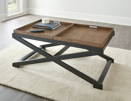 Topeka Brown Cocktail Table from Steve Silver - Luna Furniture
