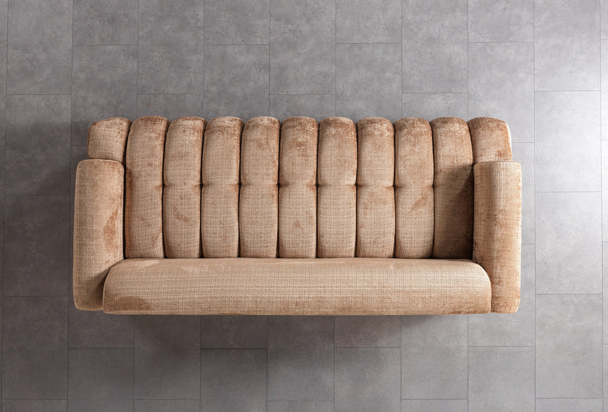 Yulia Coffee Boucle Sofa & Loveseat from Nova Furniture - Luna Furniture