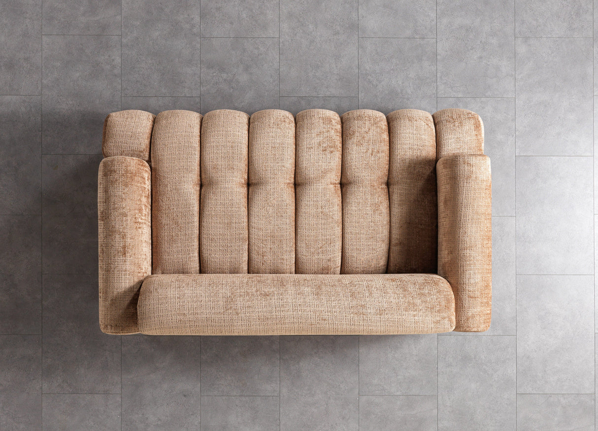 Yulia Coffee Boucle Sofa & Loveseat from Nova Furniture - Luna Furniture
