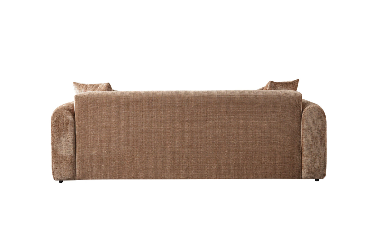 Yulia Coffee Boucle Sofa & Loveseat from Nova Furniture - Luna Furniture
