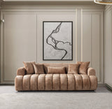 Yulia Coffee Boucle Sofa & Loveseat from Nova Furniture - Luna Furniture