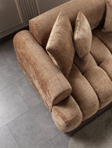 Yulia Coffee Boucle Sofa & Loveseat from Nova Furniture - Luna Furniture