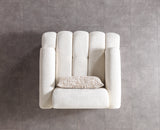 Yulia Ivory Boucle Chair from Nova Furniture - Luna Furniture