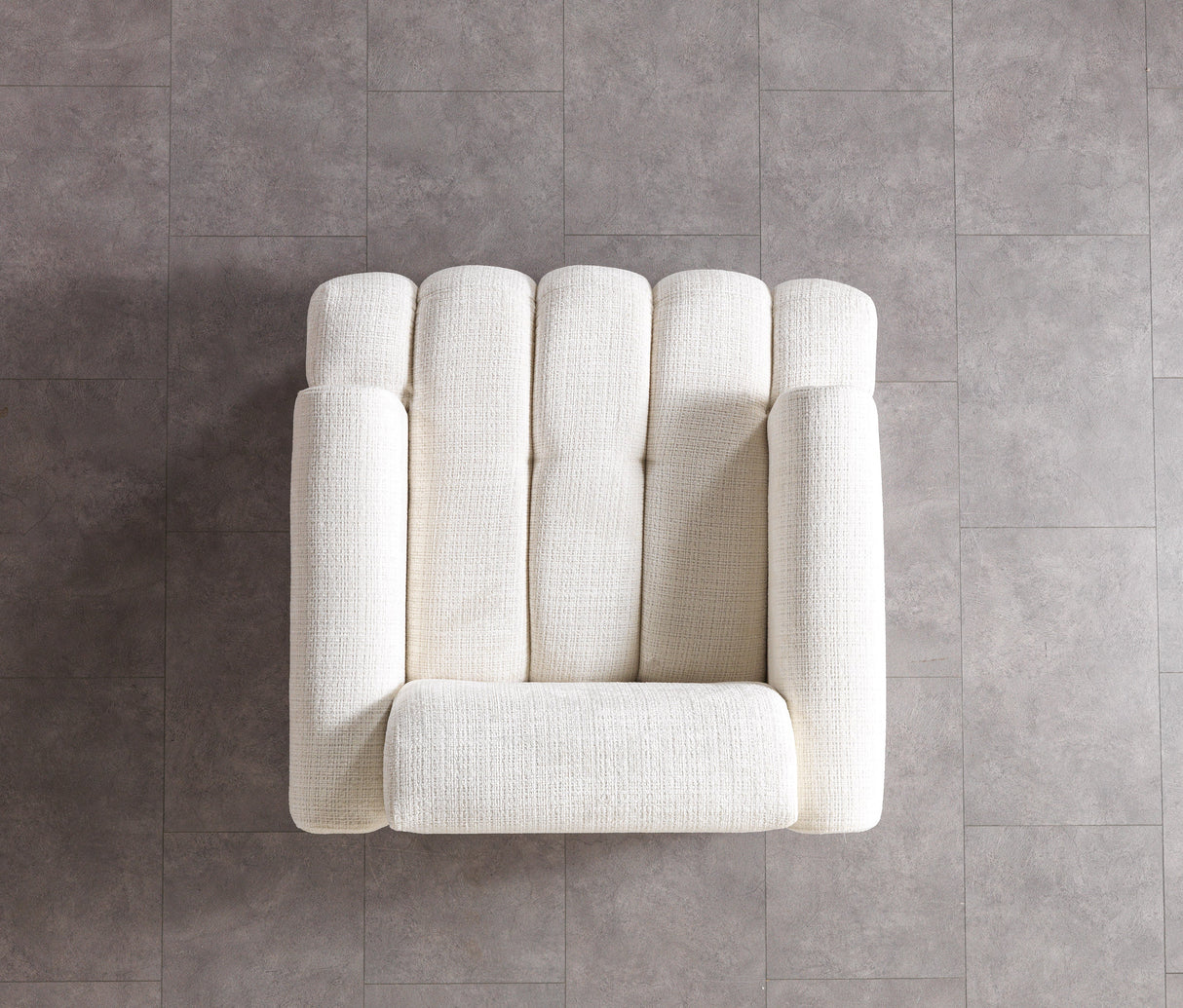 Yulia Ivory Boucle Chair from Nova Furniture - Luna Furniture