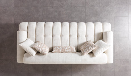 Yulia Ivory Boucle Sofa & Loveseat from Nova Furniture - Luna Furniture