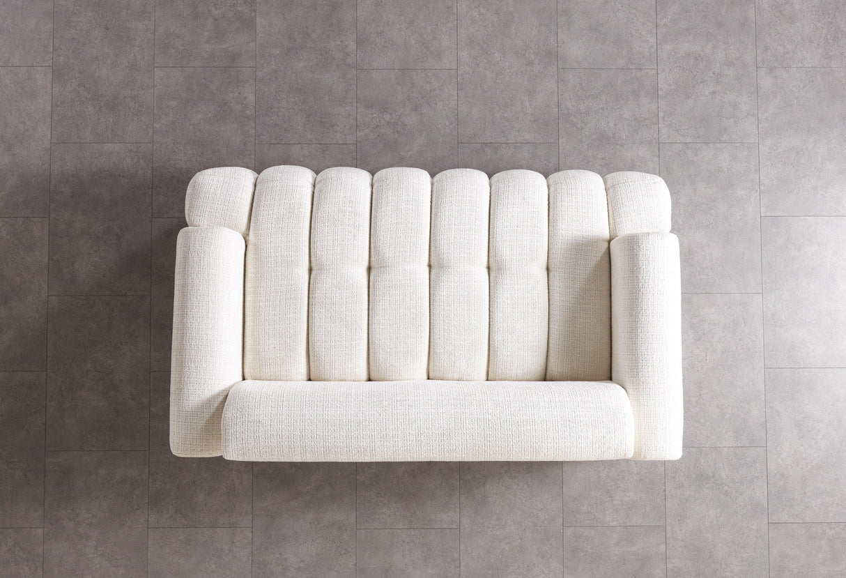 Yulia Ivory Boucle Sofa & Loveseat from Nova Furniture - Luna Furniture