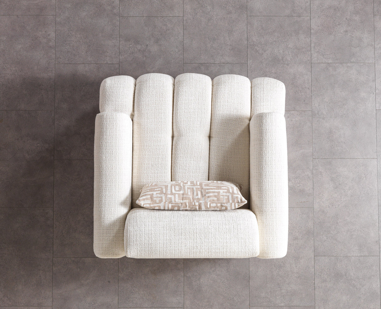 Yulia Ivory Boucle Sofa & Loveseat from Nova Furniture - Luna Furniture