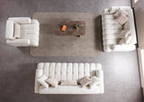 Yulia Ivory Boucle Sofa & Loveseat from Nova Furniture - Luna Furniture