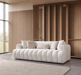 Yulia Ivory Boucle Sofa & Loveseat from Nova Furniture - Luna Furniture