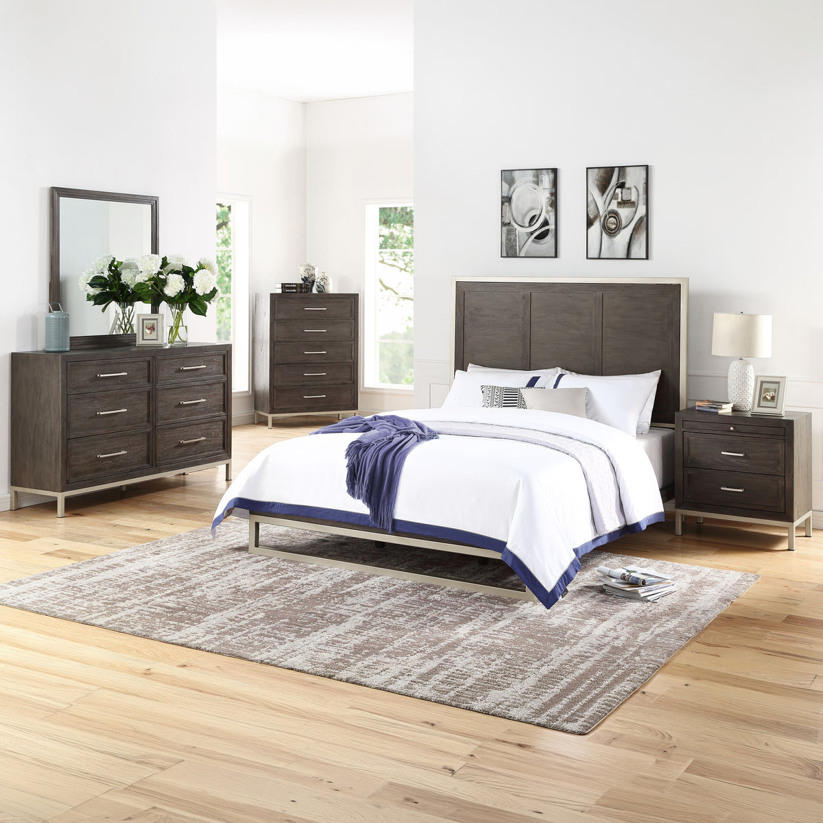 Broomfield Brown King Bed from Steve Silver - Luna Furniture