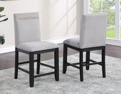 Yves Charcoal Storage Counter Height Dining Set from Steve Silver - Luna Furniture
