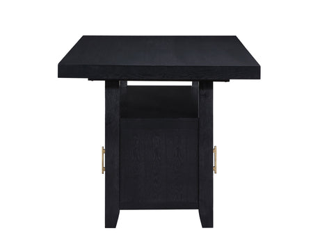 Yves Charcoal Storage Counter Height Dining Set from Steve Silver - Luna Furniture
