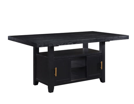 Yves Charcoal Storage Counter Height Dining Set from Steve Silver - Luna Furniture