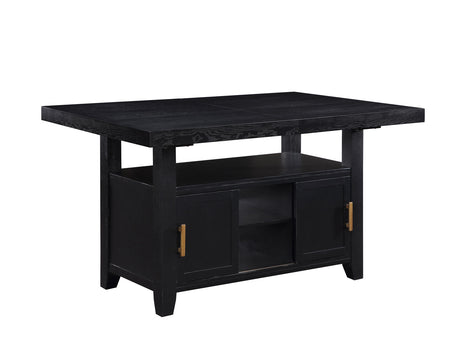 Yves Charcoal Storage Counter Height Dining Set from Steve Silver - Luna Furniture