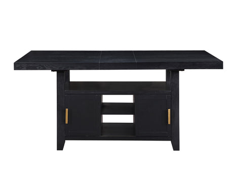 Yves Charcoal Storage Counter Height Dining Set from Steve Silver - Luna Furniture