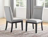 Yves Performance Side Chair, Grey, Set of 2 from Steve Silver - Luna Furniture