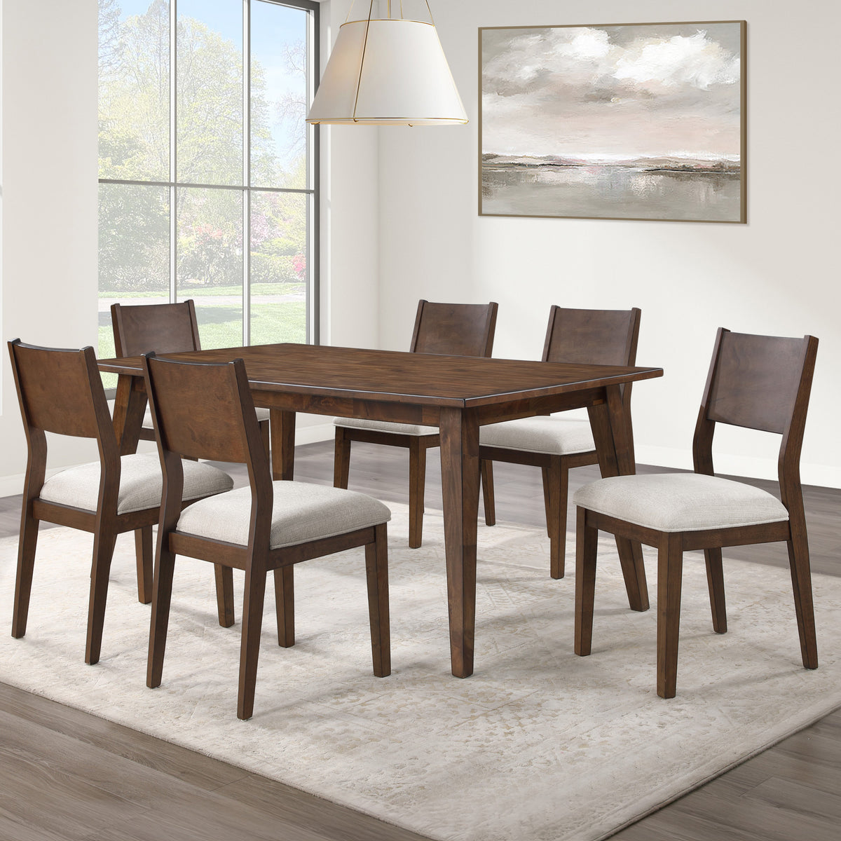 Canton Mocha 72" Solid Wood Dining Table from Steve Silver - Luna Furniture