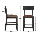 Bermuda 5-Piece Counter Dining Set in Black from Steve Silver - Luna Furniture