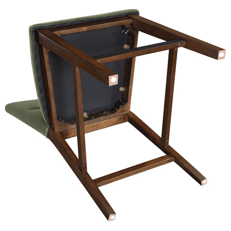 Zen Green Velvet 24″ Counter Chair, Set of 2 from Steve Silver - Luna Furniture