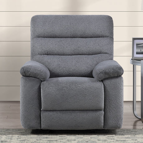 Cozy Gray Manual Recliner from Steve Silver - Luna Furniture