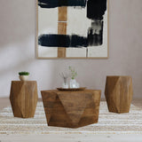 Zalika Natural 3-Piece Solid Wood Coffee and End Table Set from Coaster - Luna Furniture