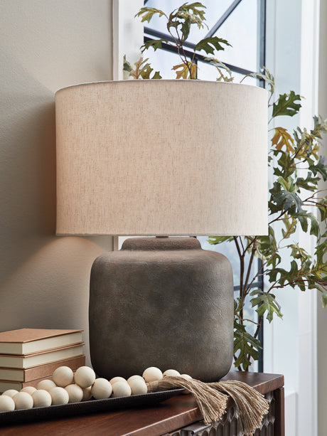 Zandophen Antique Gray Table Lamp from Ashley - Luna Furniture