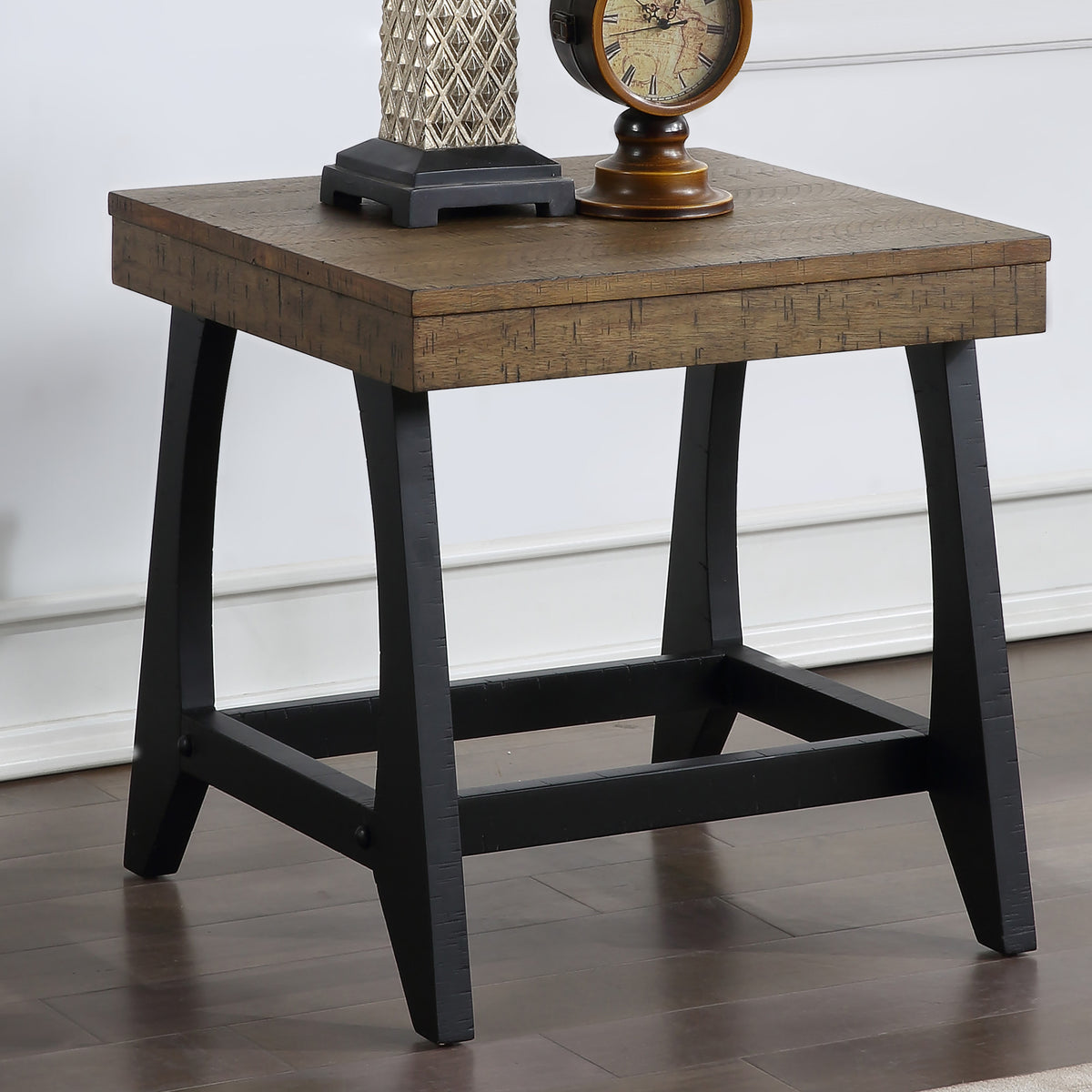 Ralston Caramel/Ebony End Table from Steve Silver - Luna Furniture