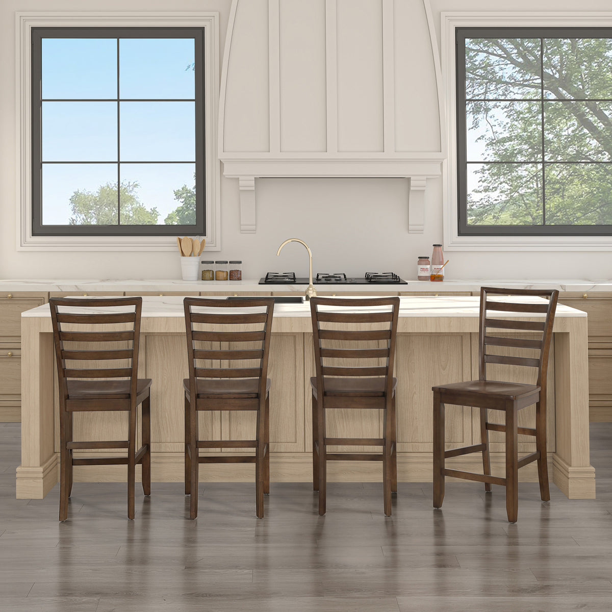 Java Mocha 24" Counter Height Chair, Set of 2 from Steve Silver - Luna Furniture