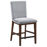 Zen 5-Piece Counter Set with Gray Velvet Counter Chairs from Steve Silver - Luna Furniture