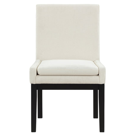 Aubrey Eggshell/Black Parsons Chair, Set of 2 from Steve Silver - Luna Furniture