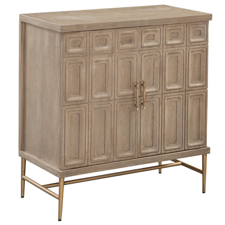 Arun Driftwood Solid Wood 2-Door Accent Cabinet from Steve Silver - Luna Furniture