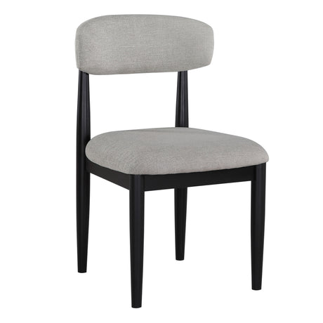 Magnolia Black/Gray Upholstered Side Chair, Black, Set of 2 from Steve Silver - Luna Furniture