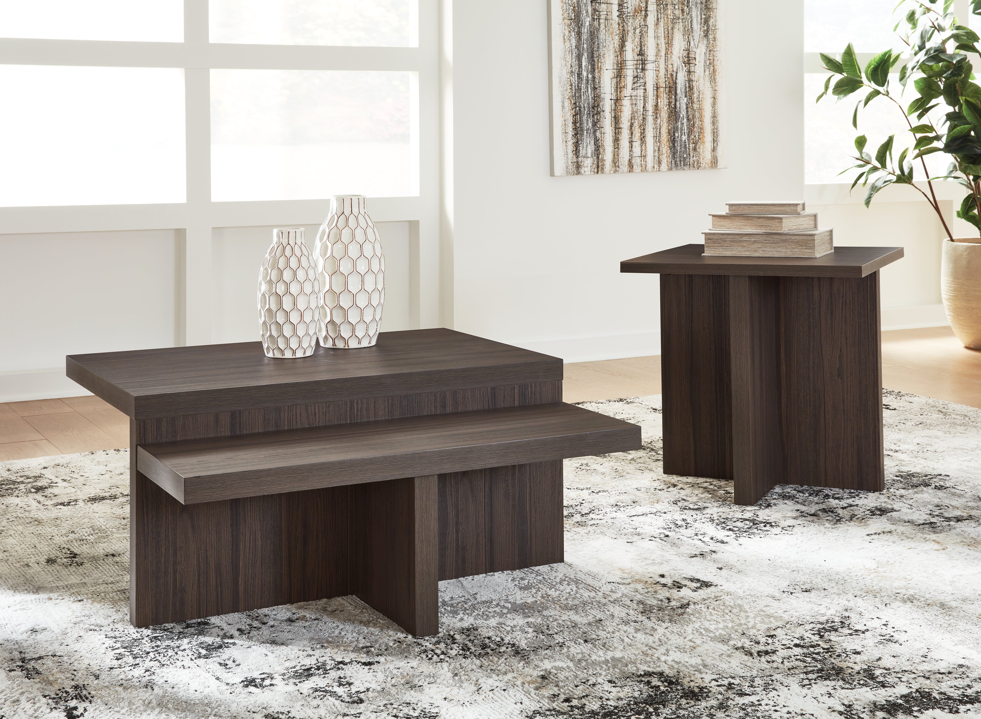 Zendex Brown Table – Luna Furniture