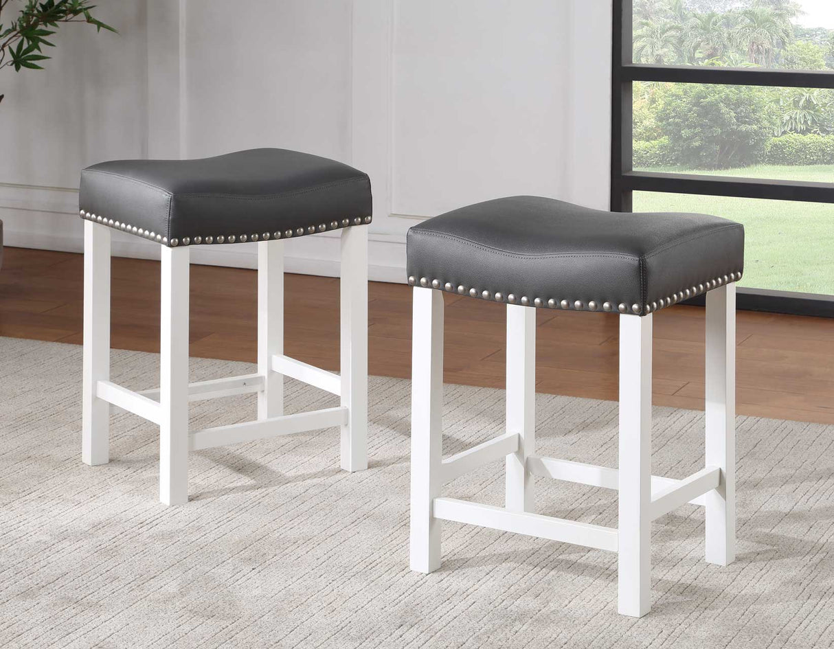 Zermatt 24″ Backless Counter Stool, Set of 2 from Steve Silver - Luna Furniture
