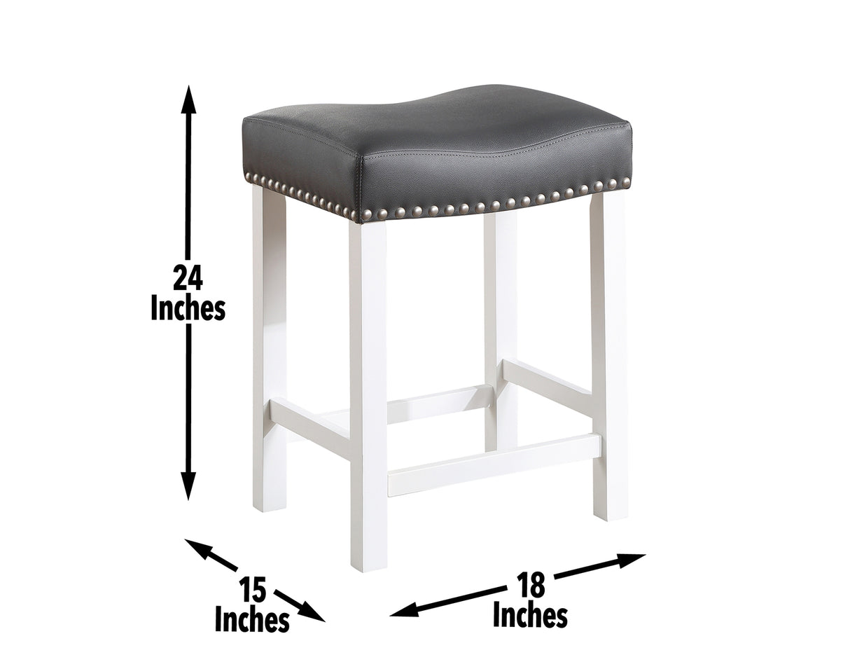 Zermatt 24″ Backless Counter Stool, Set of 2 from Steve Silver - Luna Furniture