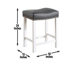 Zermatt 24″ Backless Counter Stool, Set of 2 from Steve Silver - Luna Furniture
