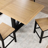 Magnolia 80-96-inch Counter Table w/18-inch Leaf, Black Base from Steve Silver - Luna Furniture