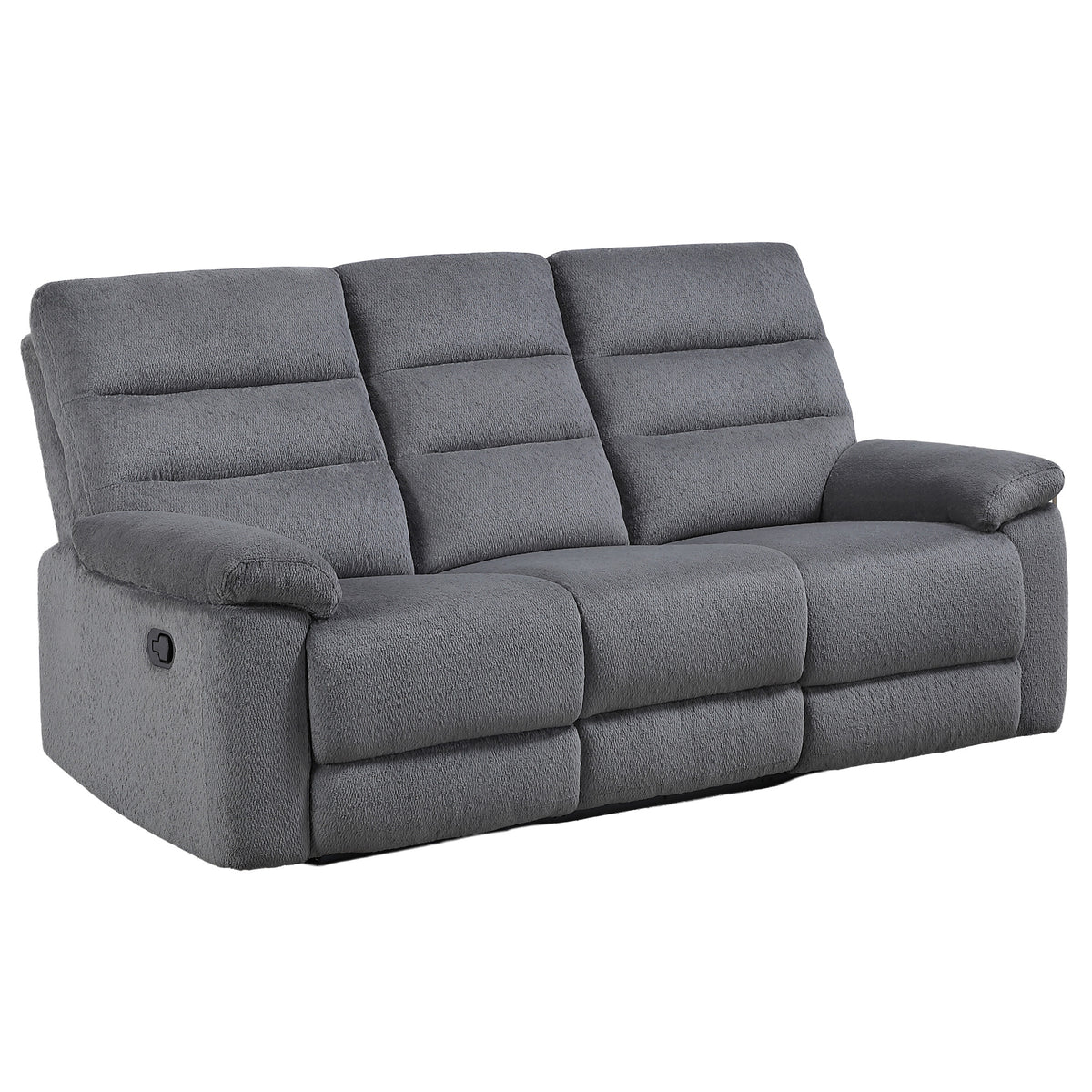 Cozy Gray Manual Recliner Sofa from Steve Silver - Luna Furniture