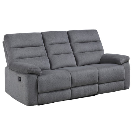 Cozy Gray Manual Recliner Sofa from Steve Silver - Luna Furniture