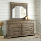Highland Park Waxed Driftwood Dresser/Mirror from Steve Silver - Luna Furniture