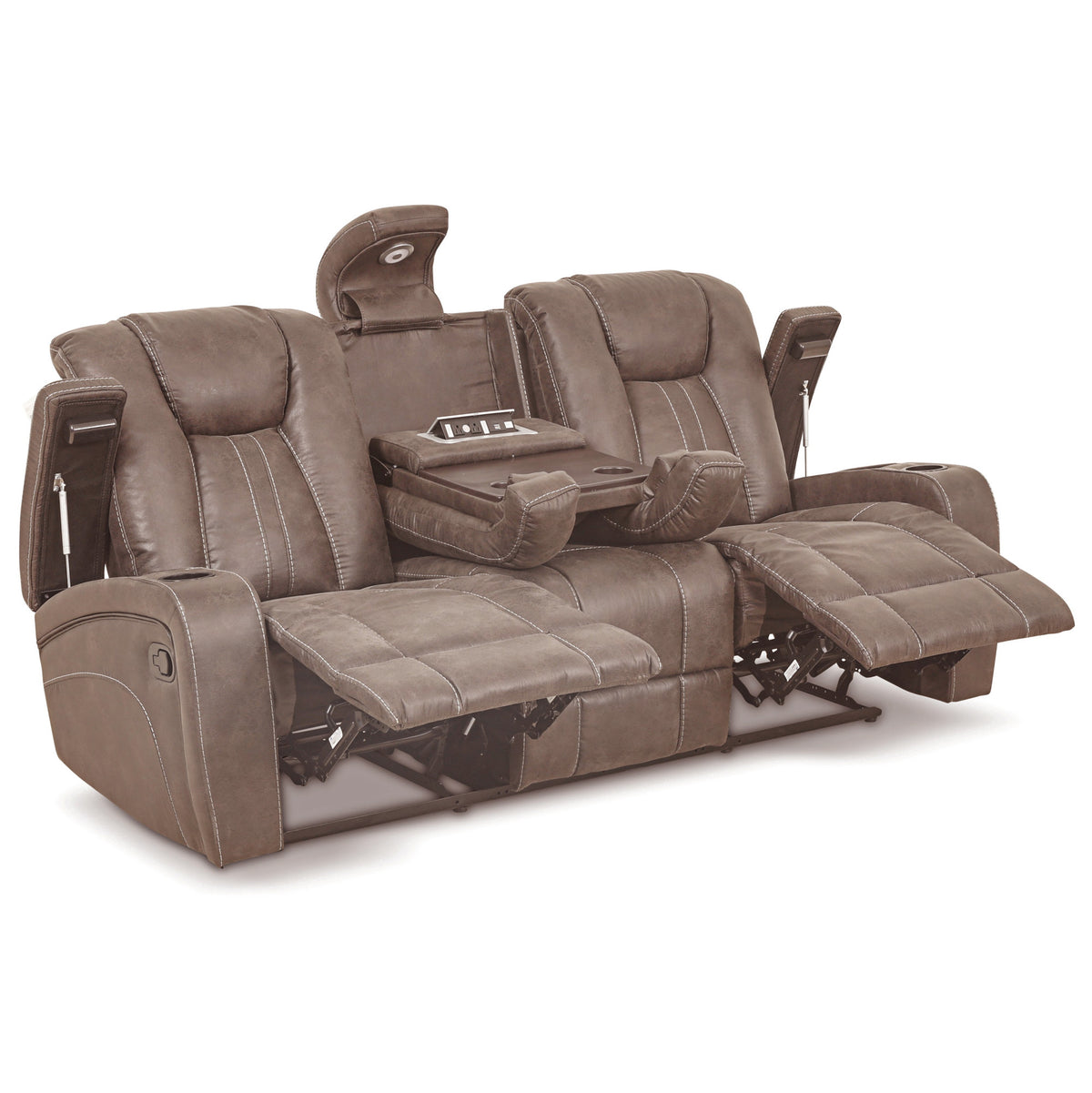 Marlow Sand Manual Reclining Loveseat from Steve Silver - Luna Furniture