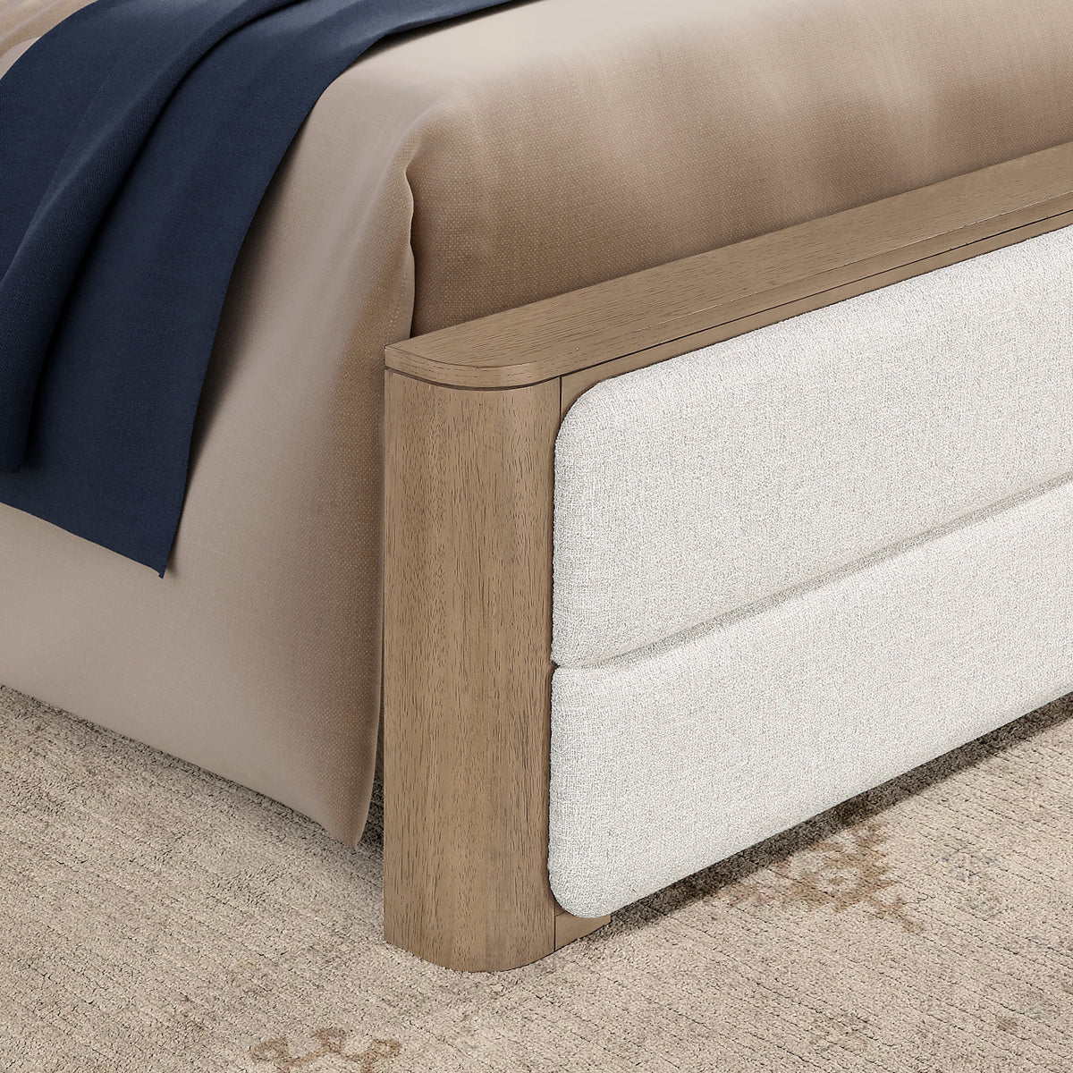 Theo Brown Queen Upholstered Bedroom Set from Steve Silver - Luna Furniture
