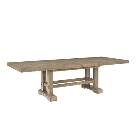 Napa 108-inch Dining Table with 2/18-inch Leaves, Sand from Steve Silver - Luna Furniture