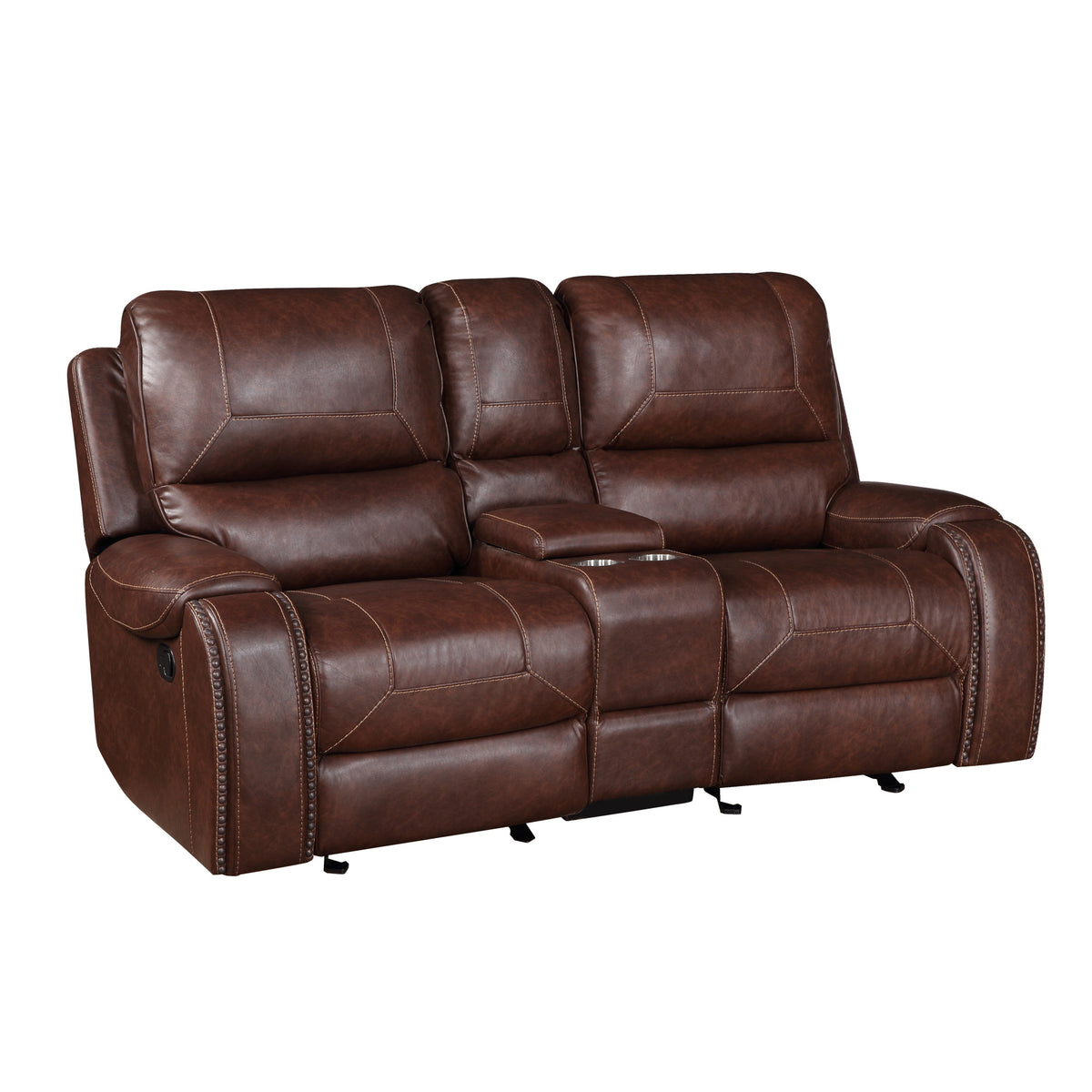 Keily Brown 3-Piece Manual Reclining Living Room Set from Steve Silver - Luna Furniture