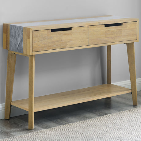 Calgary Sintered Stone Inlay Sofa Table from Steve Silver - Luna Furniture