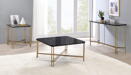 Daxton Faux-Marble Top Sofa Table from Steve Silver - Luna Furniture