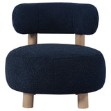 Zonie Blue Boucle Upholstered Barrel Back Accent Chair from Coaster - Luna Furniture